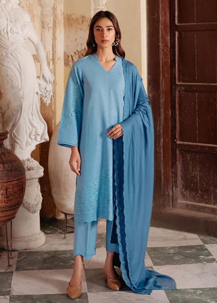 Sahar Embroidered Khaddar Suits Unstitched 3 Piece SKWD-V2-23-07 - Winter Collection