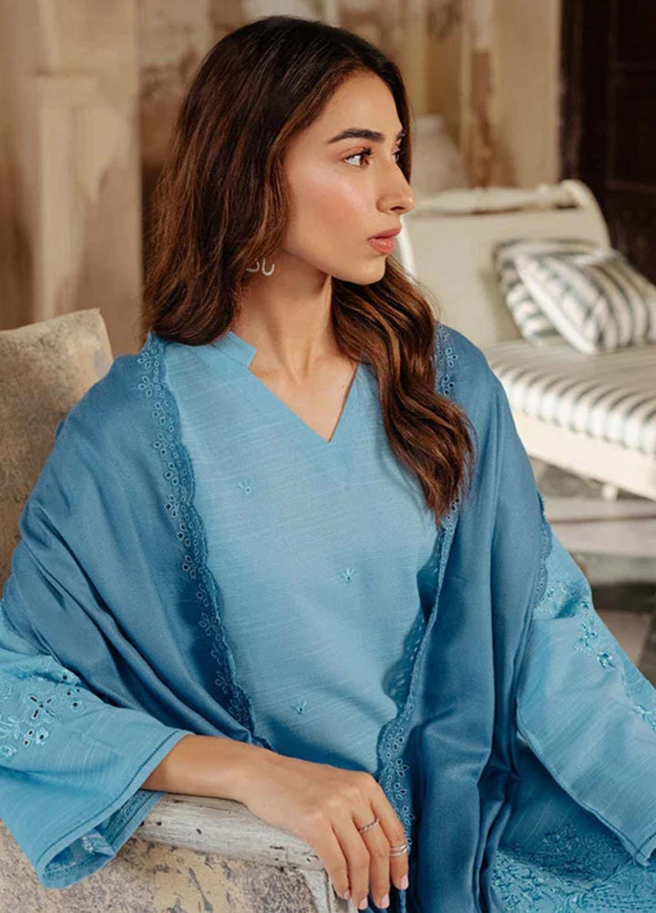 Sahar Embroidered Khaddar Suits Unstitched 3 Piece SKWD-V2-23-07 - Winter Collection