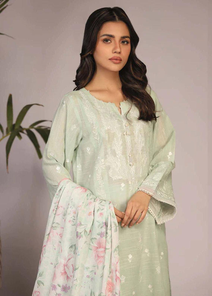 Sahar Embroidered Lawn Suits Unstitched 3 Piece SHR23EL SL-SLUB-23-02 - Summer Collection