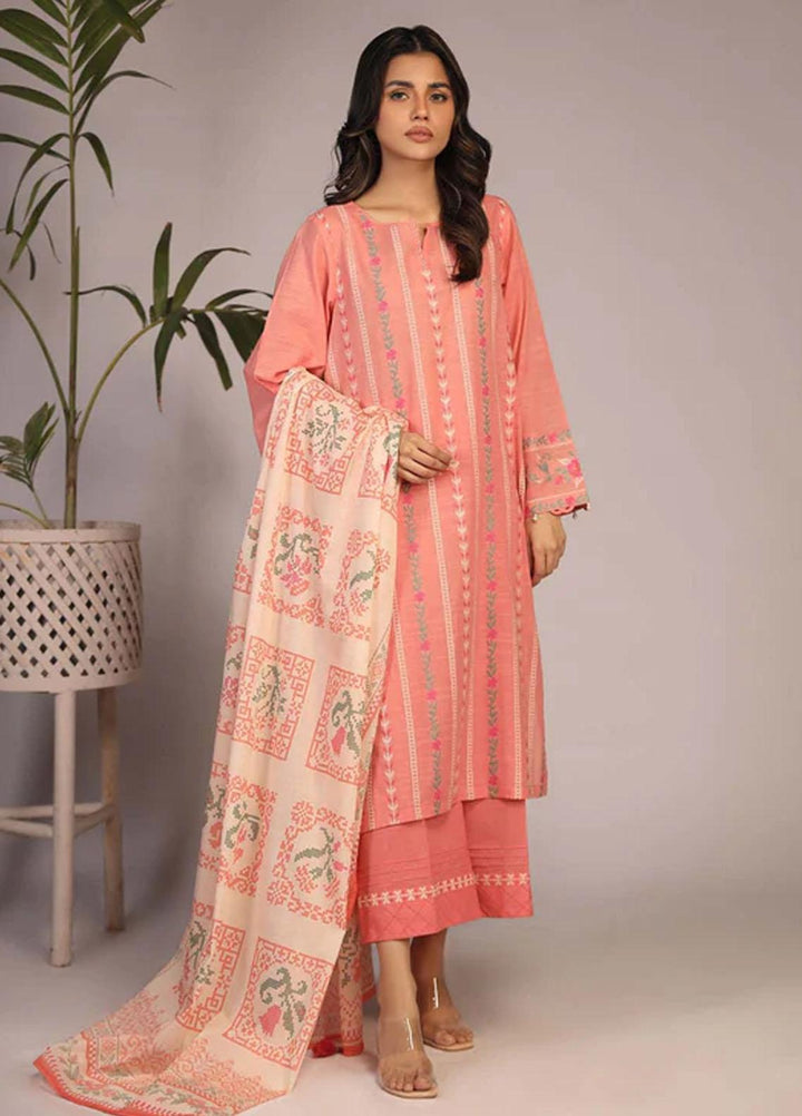 Sahar Embroidered Lawn Suits Unstitched 3 Piece SHR23EL SL-SLUB-23-05 - Summer Collection
