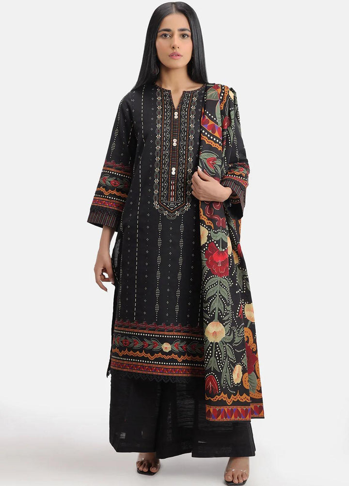Sahar Printed Khaddar Suits Unstitched 3 Piece SHR22KC SWK-V1-22-01 - Winter Collection