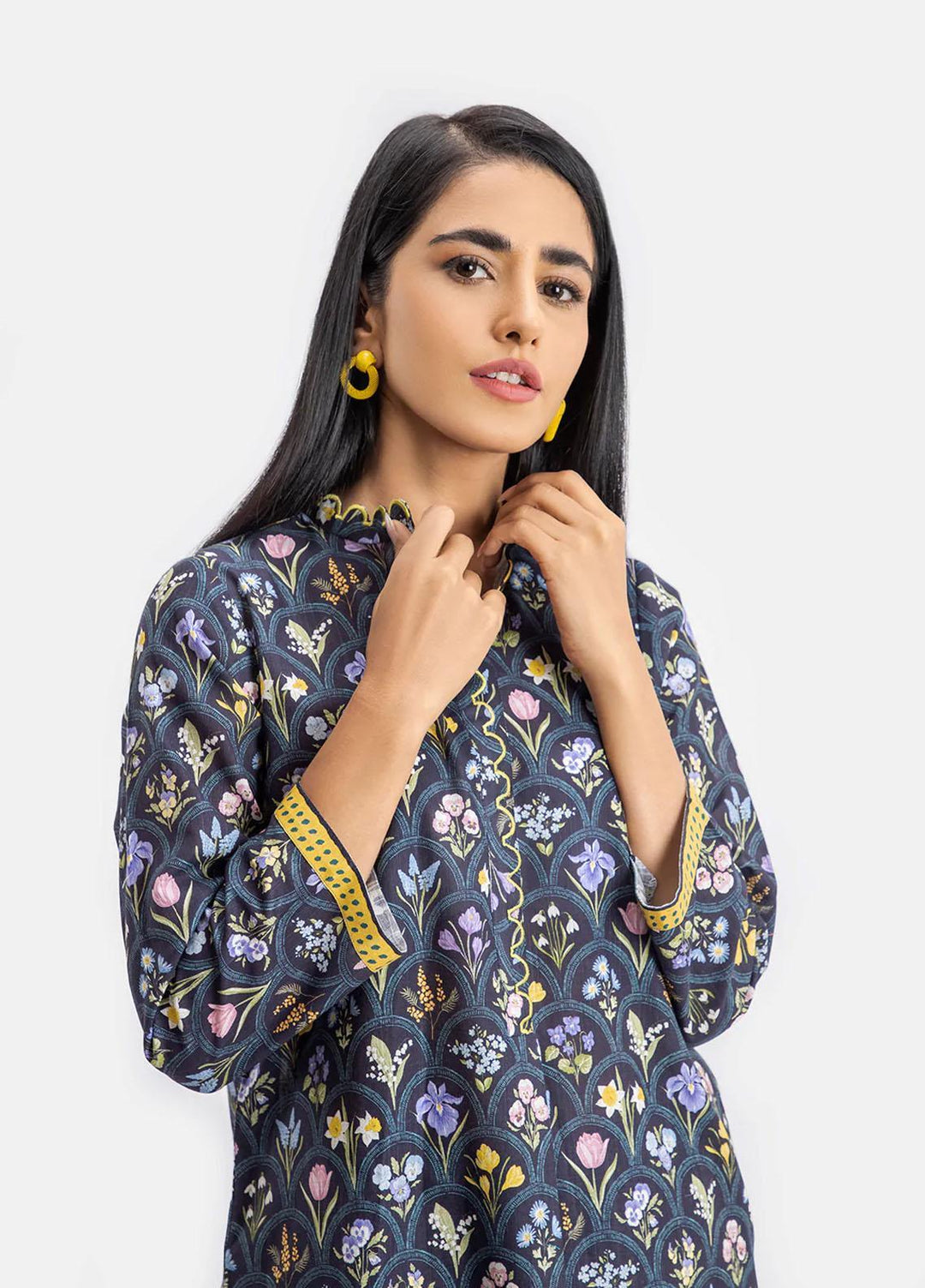 Sahar Printed Khaddar Suits Unstitched 2 Piece SHR22KC SWK-V1-22-010 - Winter Collection