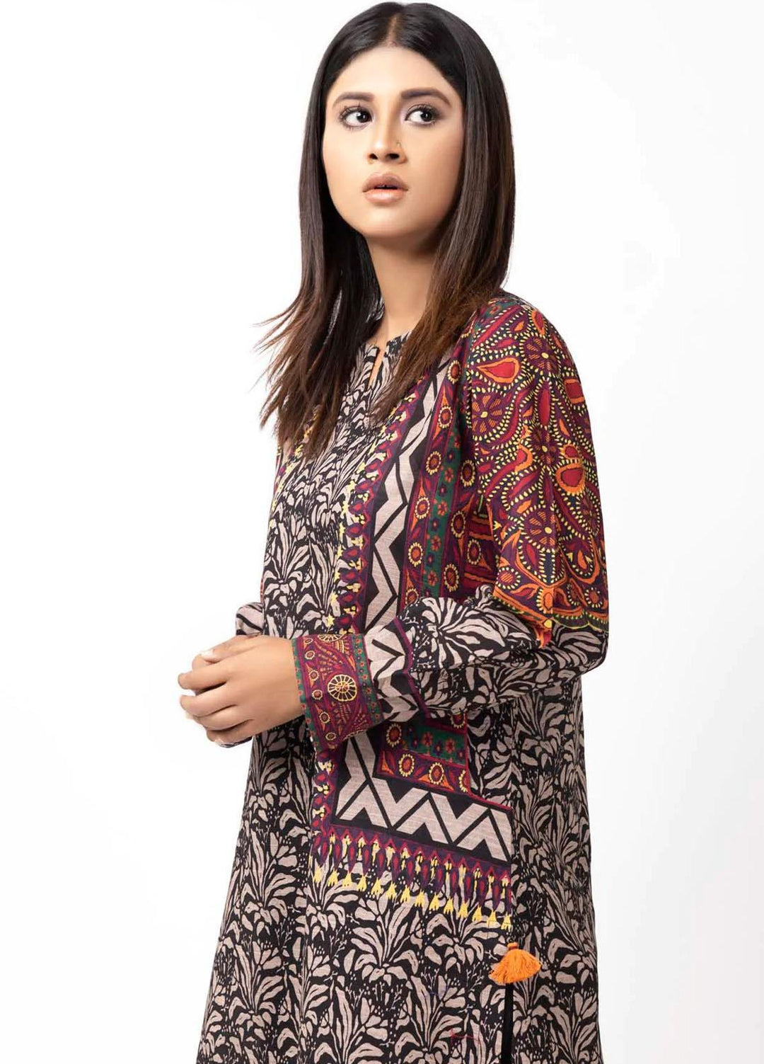 Sahar Printed Khaddar  Unstitched Kurties SHR22KC SWK-V1-22-014 - Winter Collection