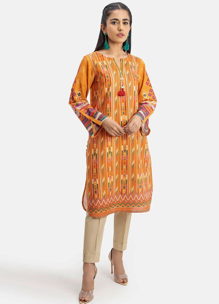 Sahar Printed Khaddar Suits Unstitched Kurties SHR22KC SWK-V1-22-017 - Winter Collection