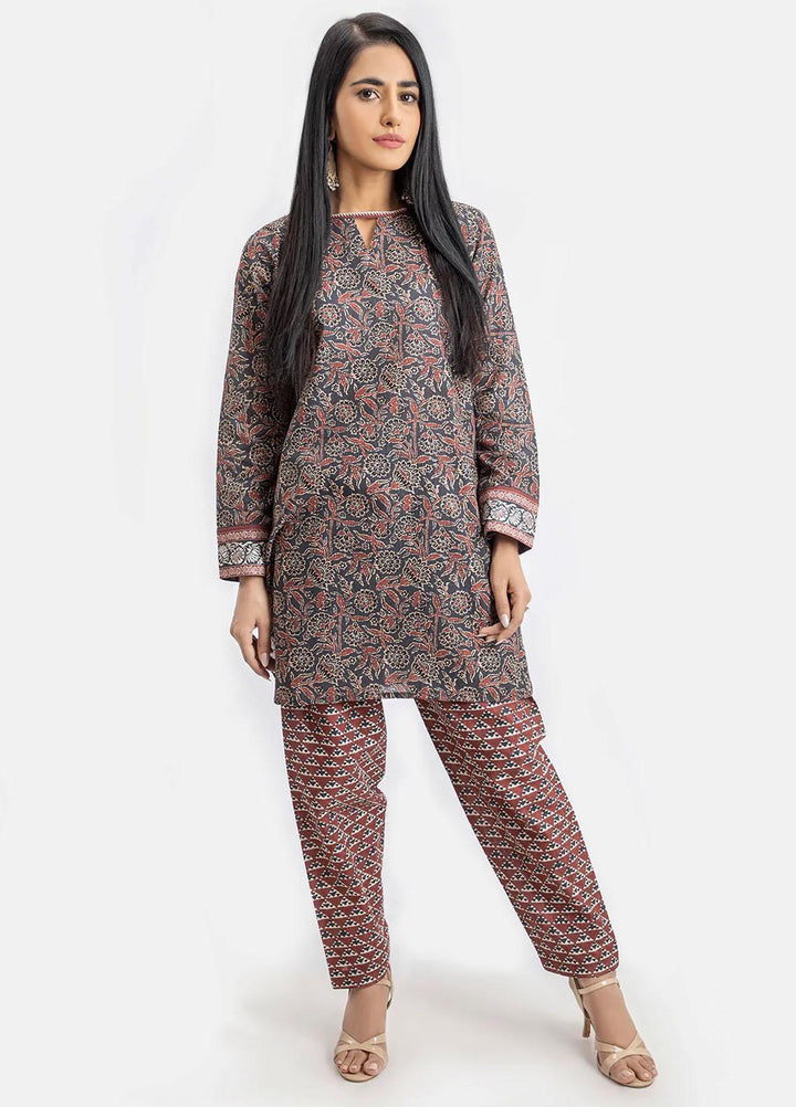 Sahar Printed Khaddar Suits Unstitched 2 Piece SHR22KC SWK-V1-22-07 - Winter Collection