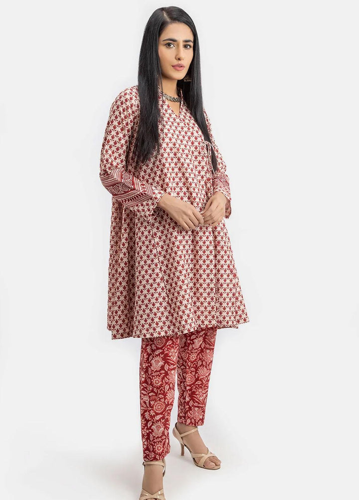 Sahar Printed Khaddar Suits Unstitched 2 Piece SHR22KC SWK-V1-22-08 - Winter Collection