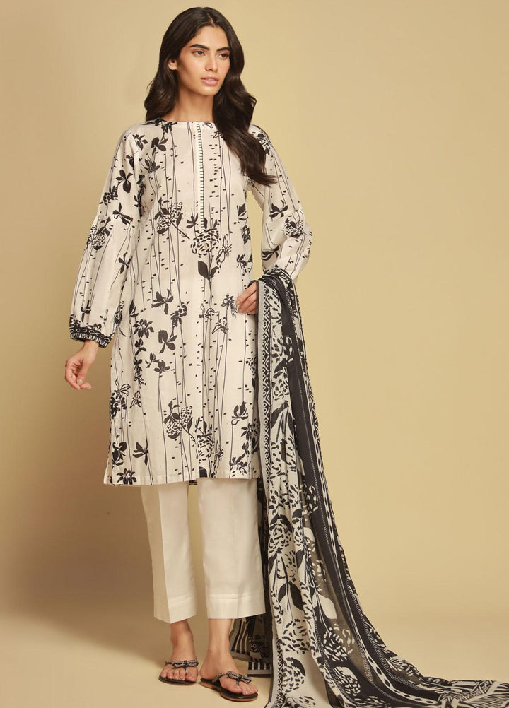 Sahar Printed Lawn Suits Unstitched 3 Piece SHR23MS SBW-23-02 - Summer Collection