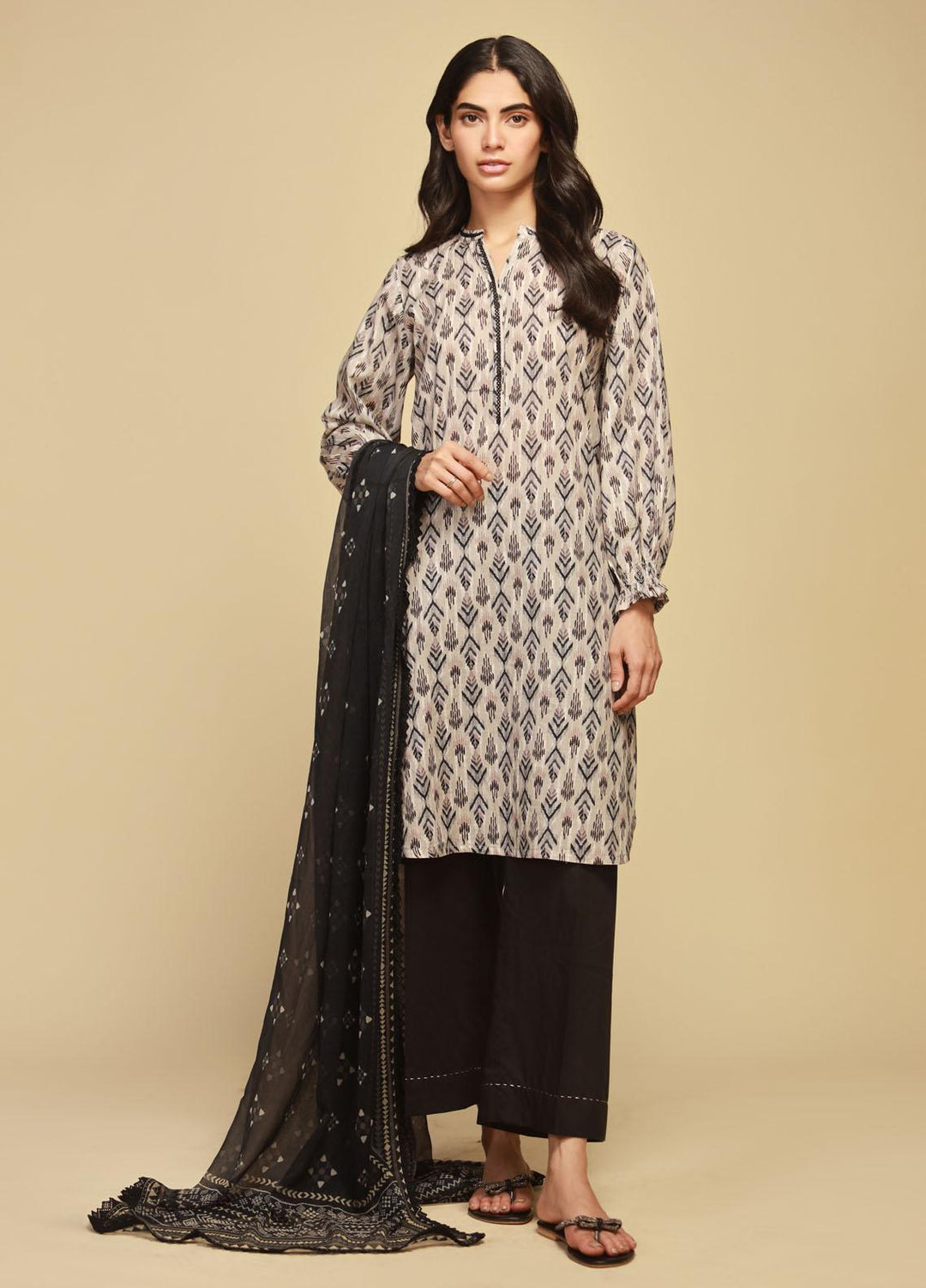 Sahar Printed Lawn Suits Unstitched 3 Piece SHR23MS SBW-23-03 - Summer Collection