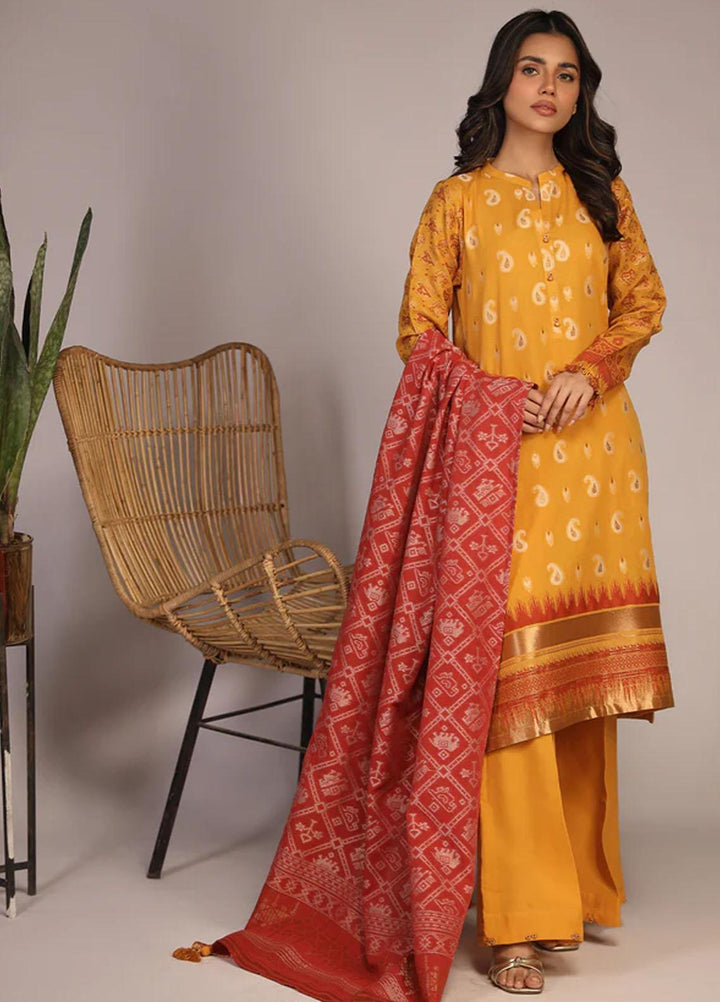 Sahar Printed Jacquard Suits Unstitched 3 Piece SHR23PJ SJ-YA-01 - Premium Collection