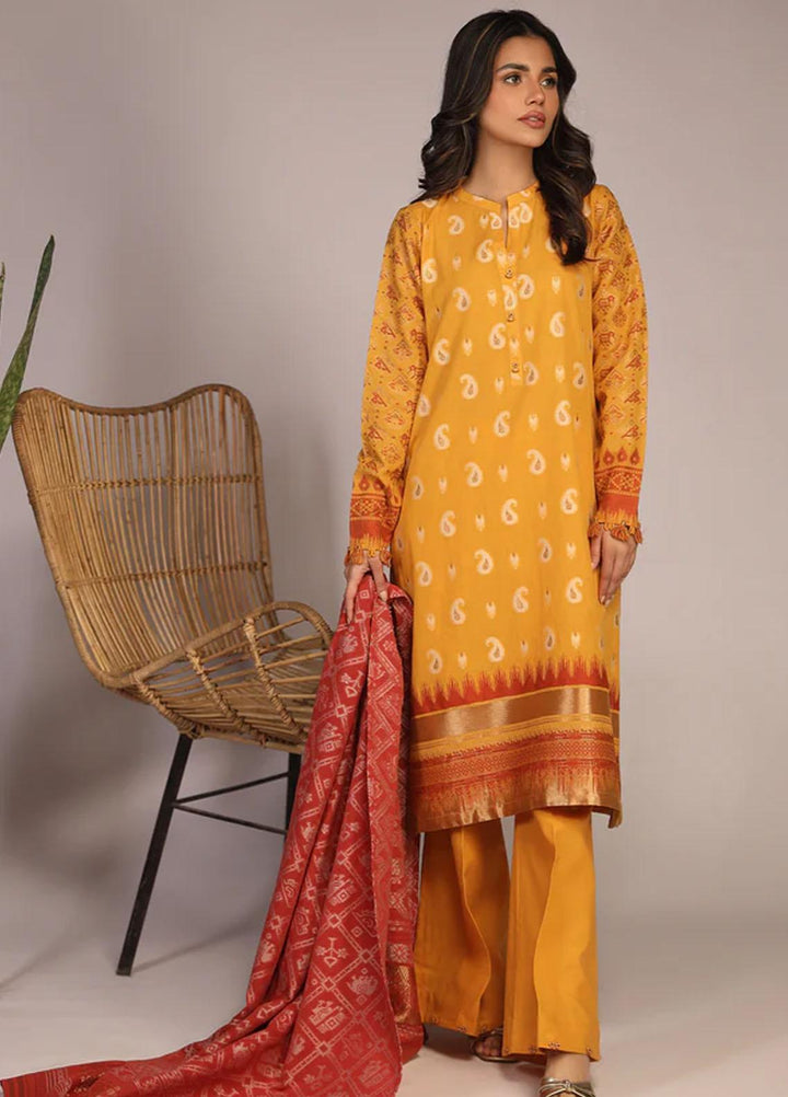 Sahar Printed Jacquard Suits Unstitched 3 Piece SHR23PJ SJ-YA-01 - Premium Collection