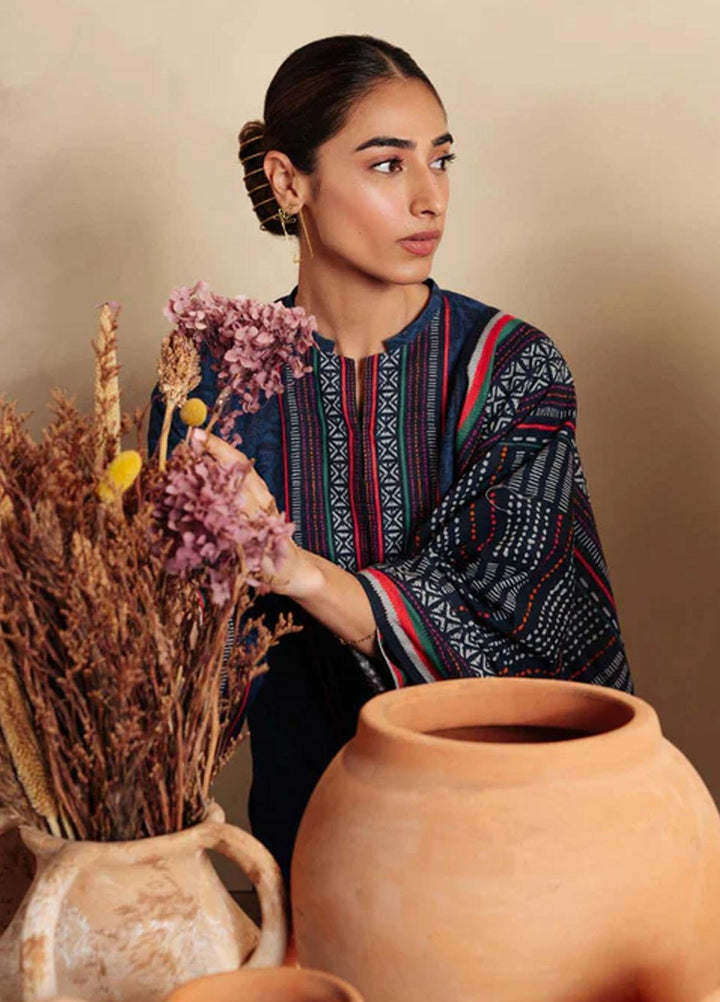 Sahar Printed Khaddar Suits Unstitched 3 Piece SKWP-V2-23-01 - Winter Collection