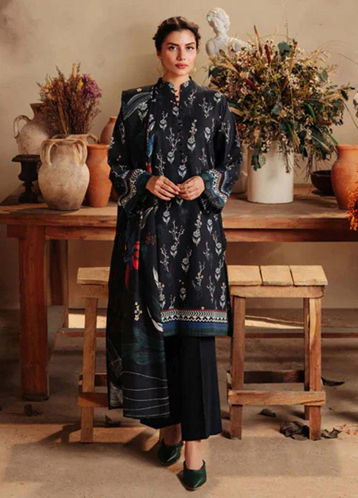 Sahar Printed Khaddar Suits Unstitched 3 Piece SKWP-V2-23-02 - Winter Collection