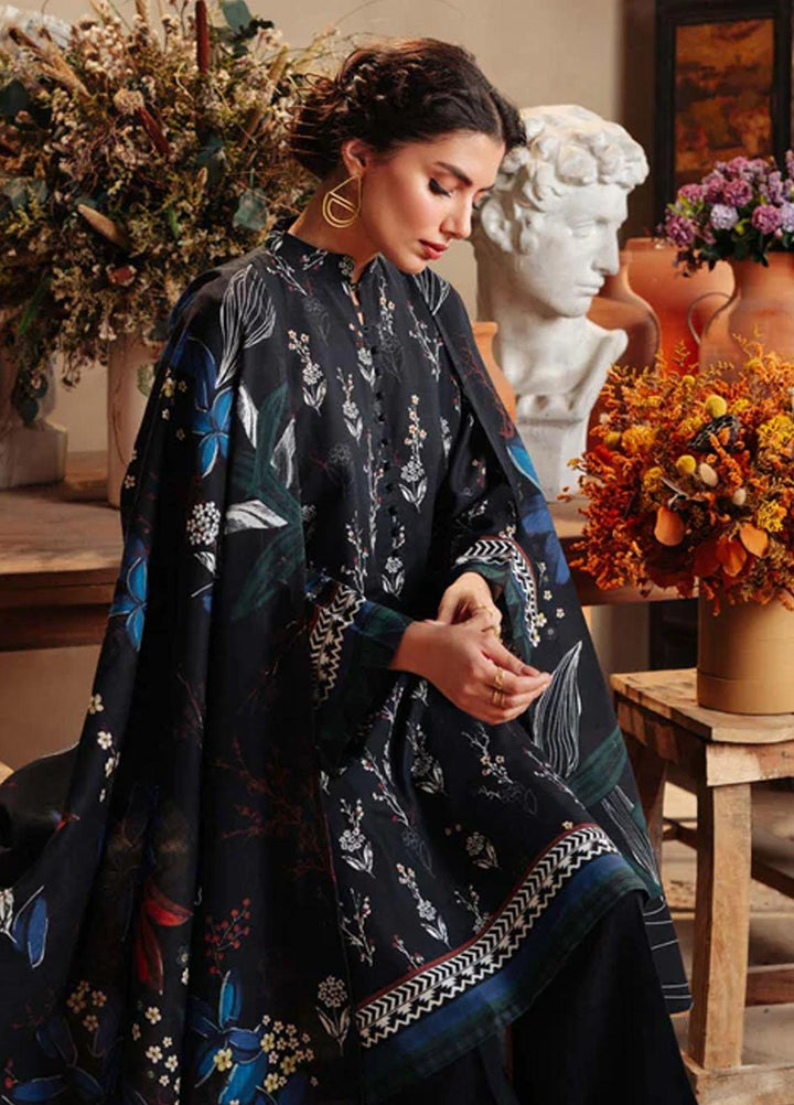 Sahar Printed Khaddar Suits Unstitched 3 Piece SKWP-V2-23-02 - Winter Collection