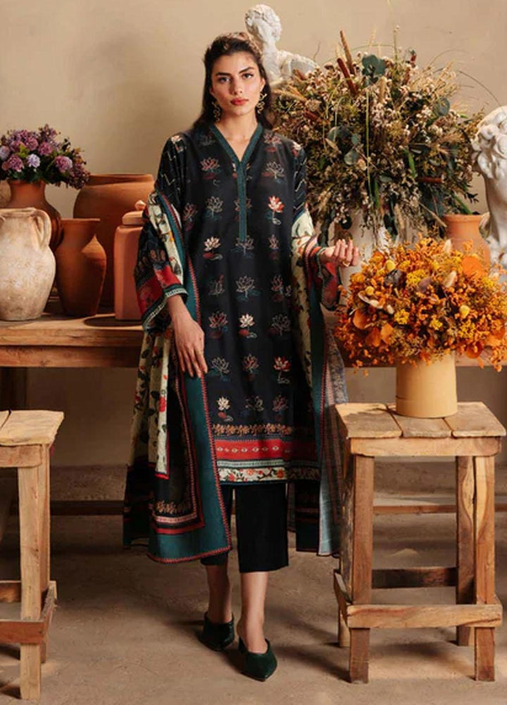 Sahar Printed Khaddar Suits Unstitched 3 Piece SKWP-V2-23-05 - Winter Collection