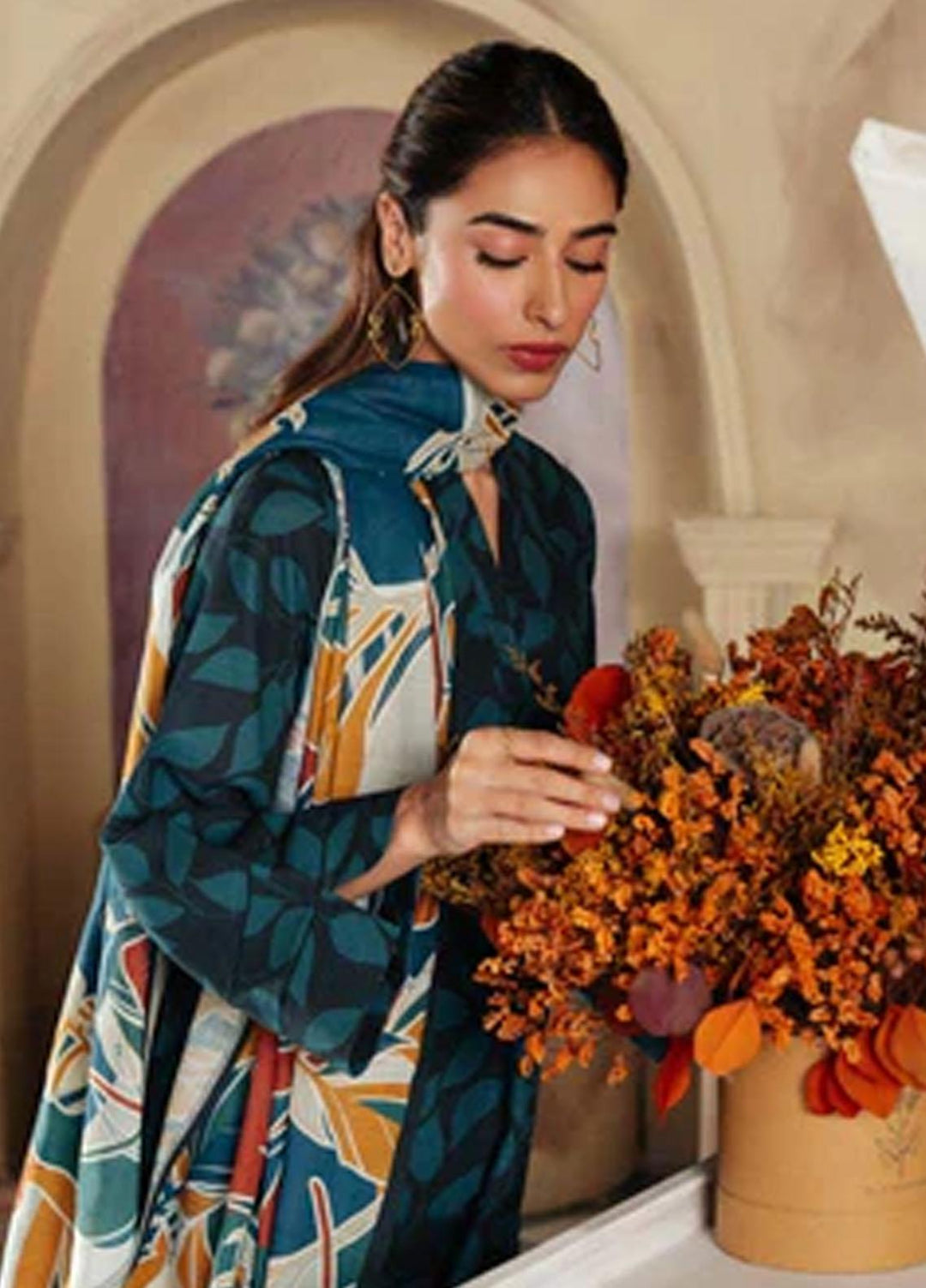 Sahar Printed Khaddar Suits Unstitched 3 Piece SKWP-V2-23-07 - Winter Collection