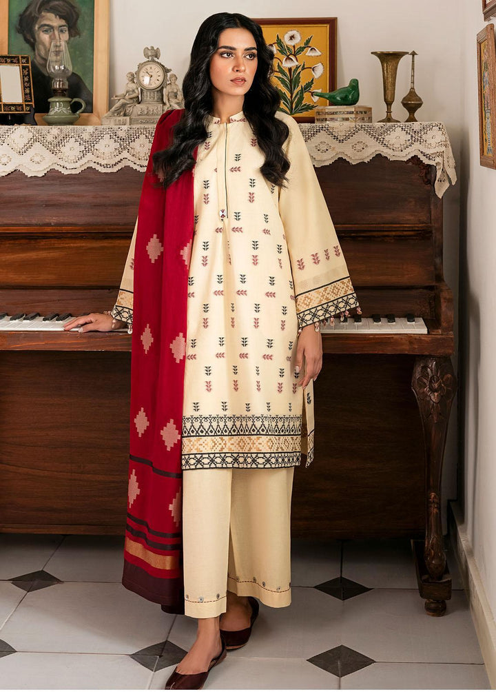 Sahar Printed jacquard Suits Unstitched 3 Piece SHR23SS SJ-RJ-02 - Spring / Summer Collection