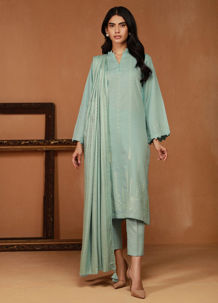 Sahar Embroidered Karandi Suits Unstitched 3 Piece SHR23WK SK-V2-23-02 - Winter Collection