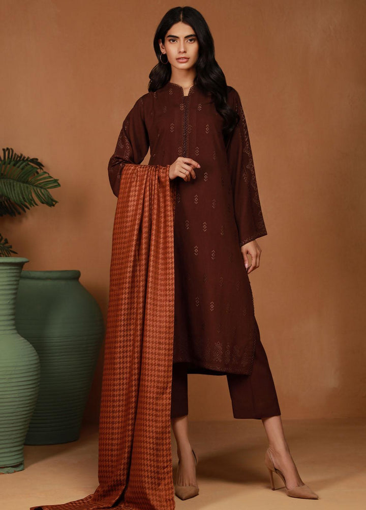 Sahar Embroidered Karandi Suits Unstitched 3 Piece SHR23WK SK-V2-23-04 - Winter Collection