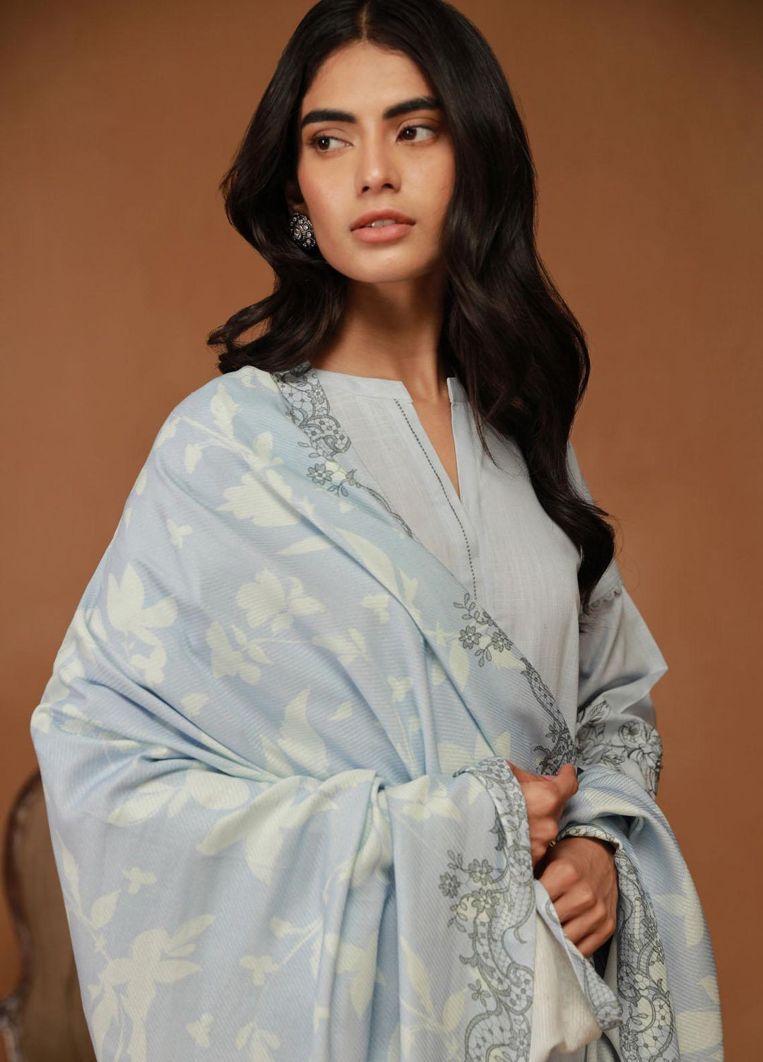 Sahar Embroidered Cross Hatch Suits Unstitched 3 Piece SHR23WCH WCH-V2-23-04 - Winter Collection