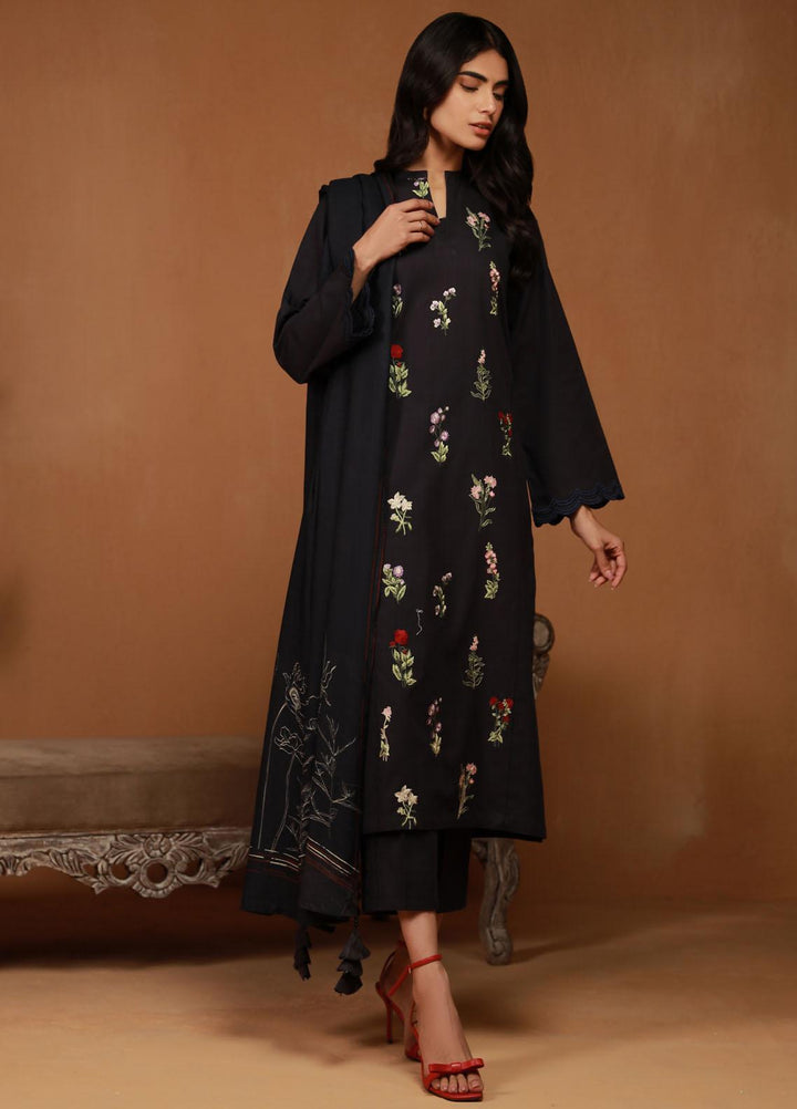 Sahar Embroidered Cross Hatch Suits Unstitched 3 Piece SHR23WCH WCH-V2-23-05 - Winter Collection