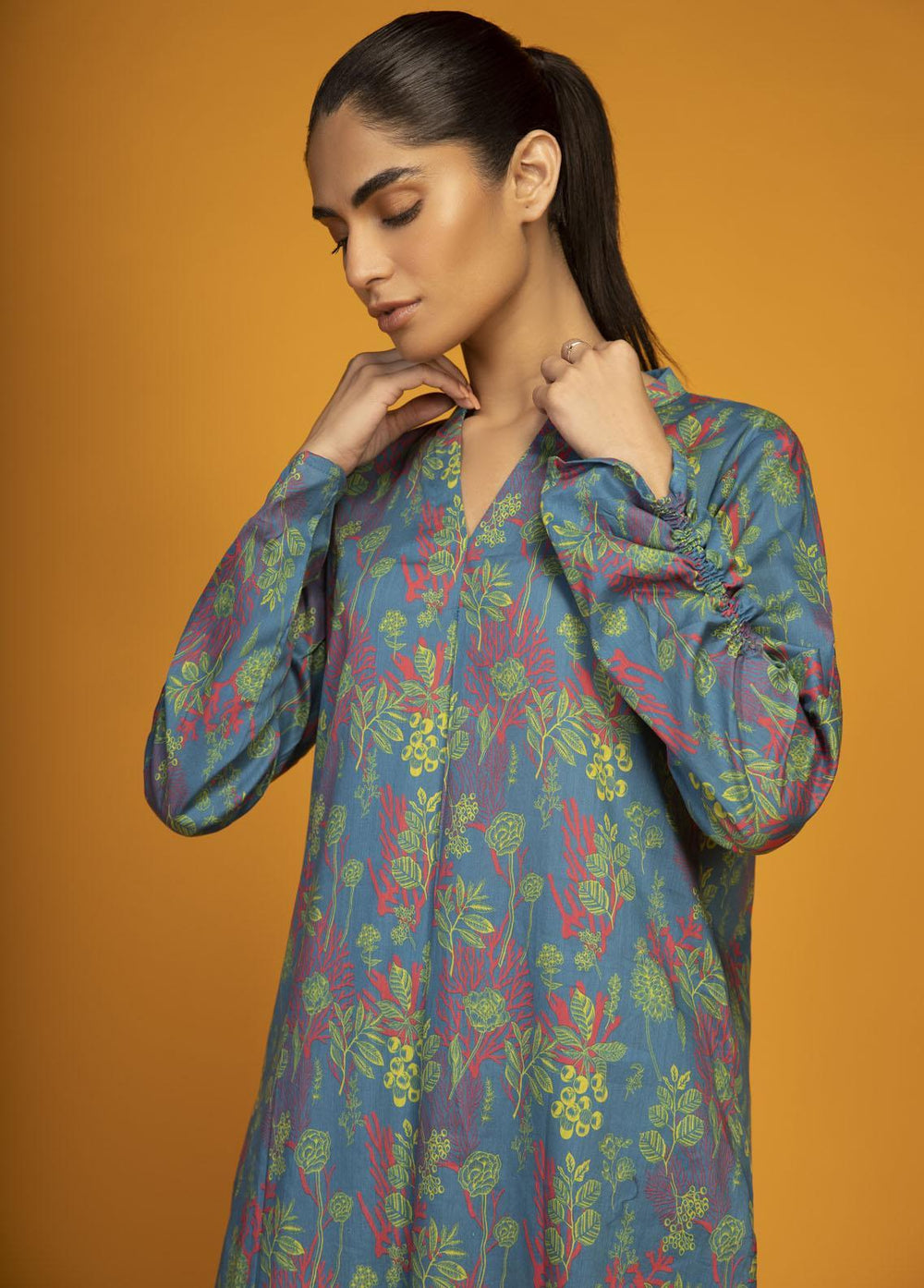 Sahar Printed Lawn Suits Unstitched 2 Piece SHR23PE SSL-V3-23-11 - Summer Collection