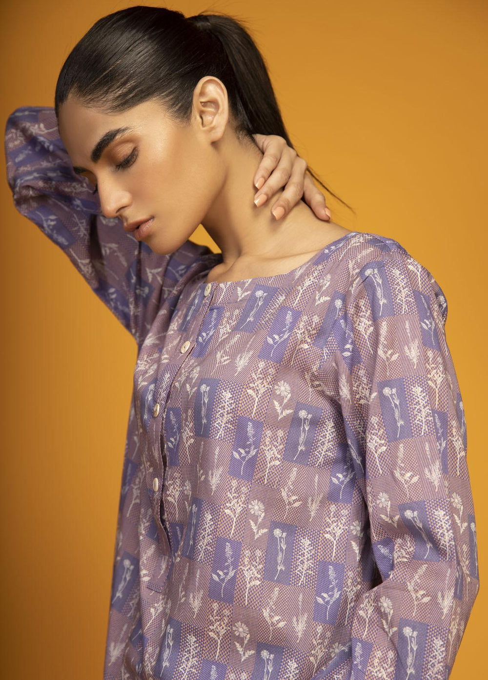 Sahar Printed Lawn Suits Unstitched 2 Piece SHR23PE SSL-V3-23-15 - Summer Collection