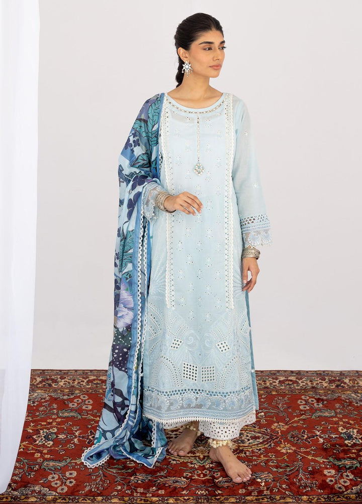 Saheliyaan by Gisele Embroidered Lawn Suits Unstitched 3 Piece GL23S Neelum - Luxury Collection