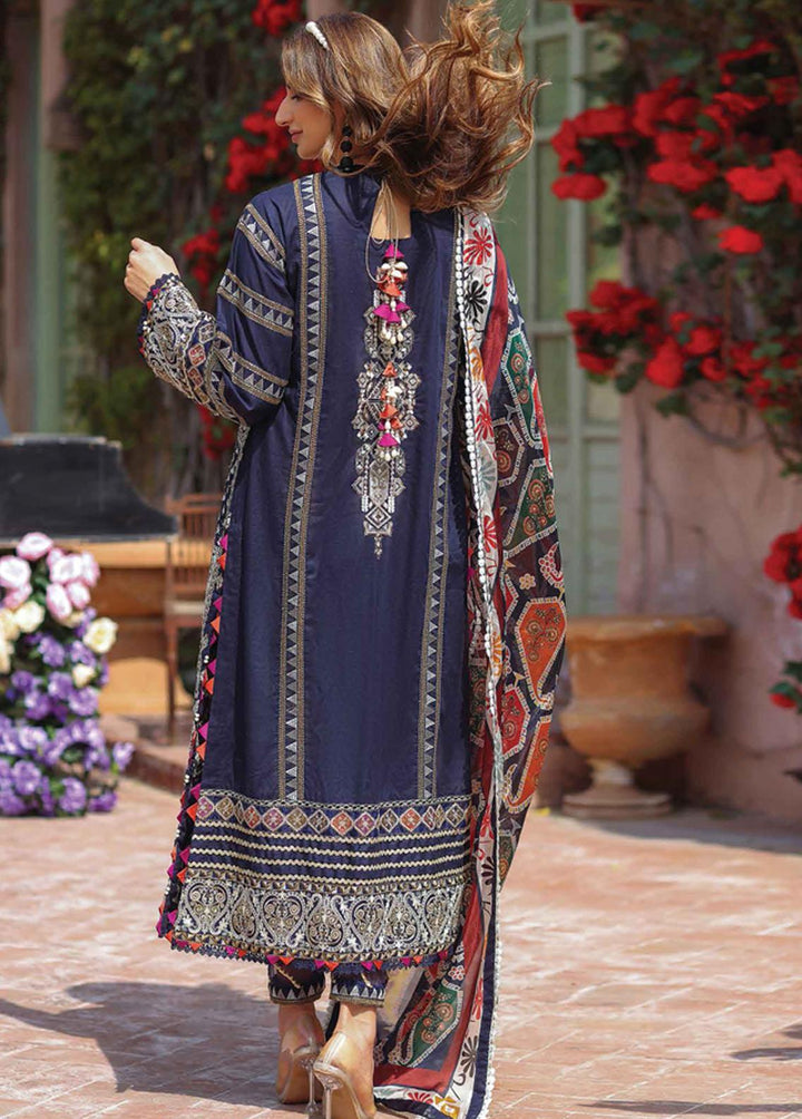 Saheliyaan by Gisele Embroidered Lawn Suits Unstitched 3 Piece GL22S D-01 MAH-E-NUR - Festive Collection