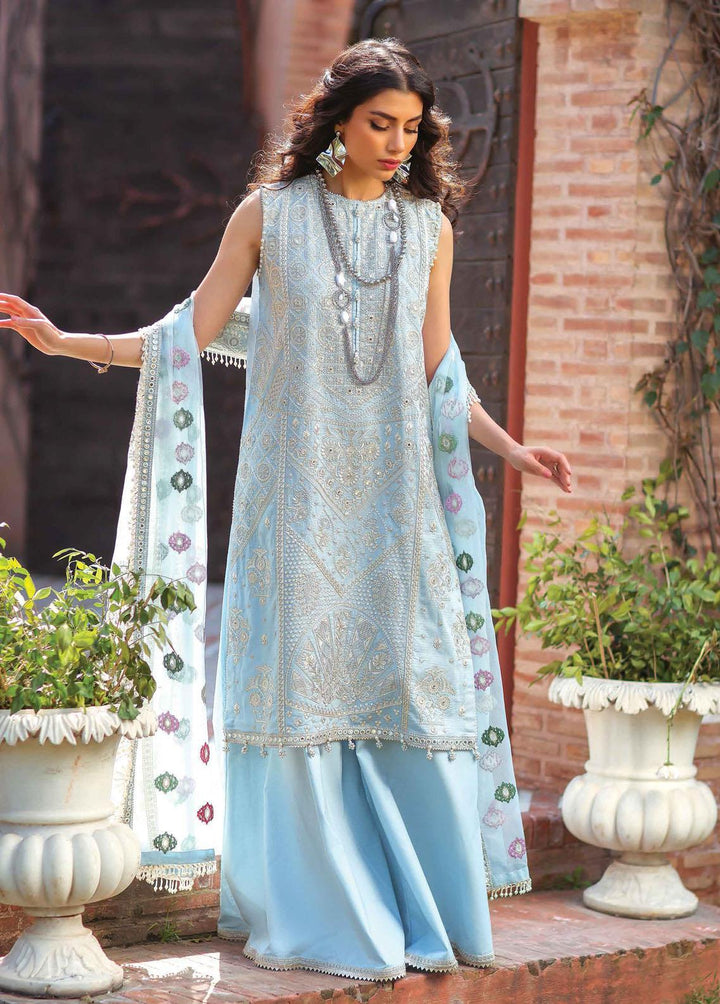 Saheliyaan by Gisele Embroidered Lawn Suits Unstitched 3 Piece GL22S D-08 SABAH - Festive Collection