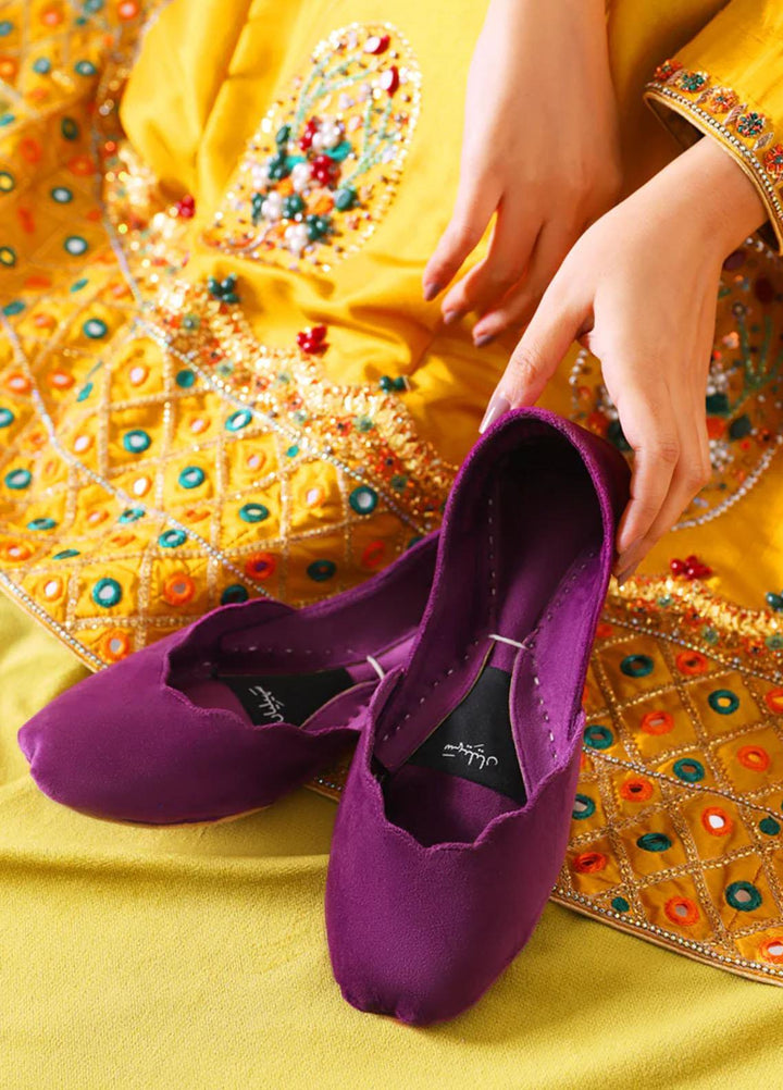 Saheliyan Festive Style   Khussay PURLPLE KADIFE NAYA00PUR107