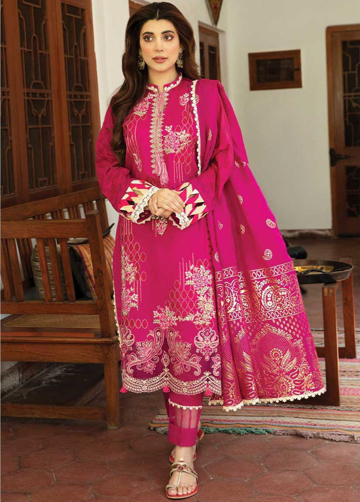 Sahiba By Aabyaan Embroidered Lawn Suits Unstitched 3 Piece ABY22S AE-01 Tara - Luxury Collection