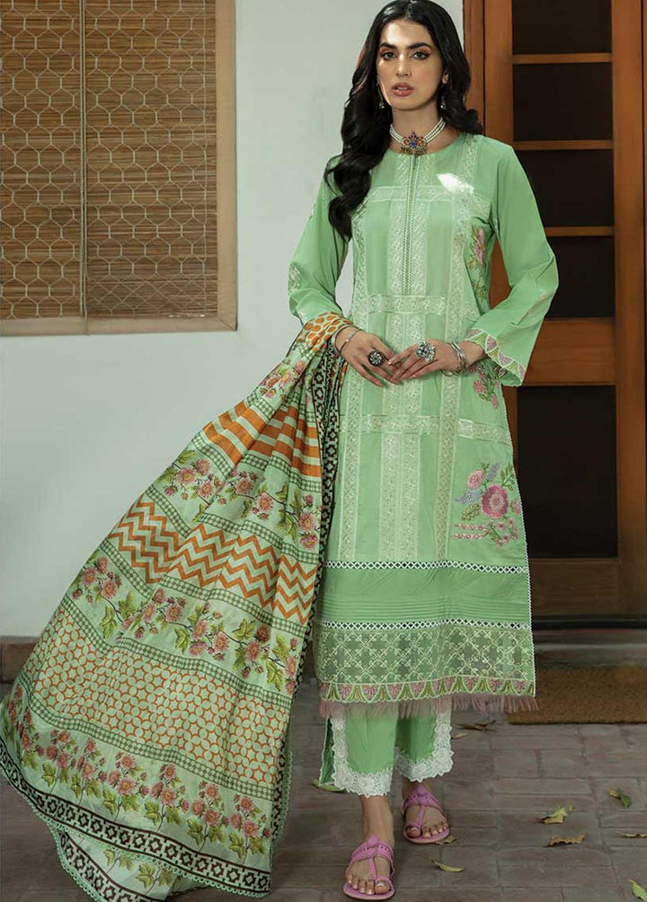Sahiba By Aabyaan Embroidered Lawn Suits Unstitched 3 Piece ABY22S AE-06 Siara - Luxury Collection