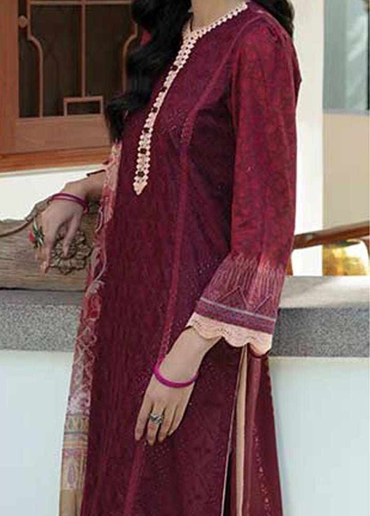 Sahiba By Aabyaan Embroidered Lawn Suits Unstitched 3 Piece ABY22S AE-10 Ria - Luxury Collection