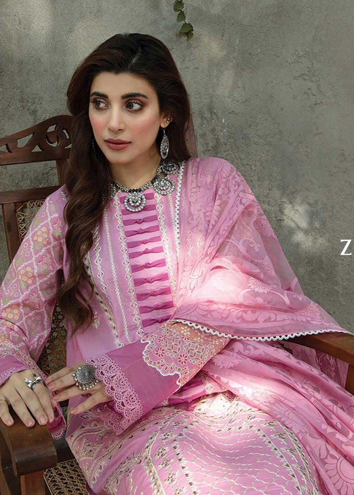 Sahiba By Aabyaan Embroidered Lawn Suits Unstitched 3 Piece ABY22S AE-11 Zarka - Luxury Collection