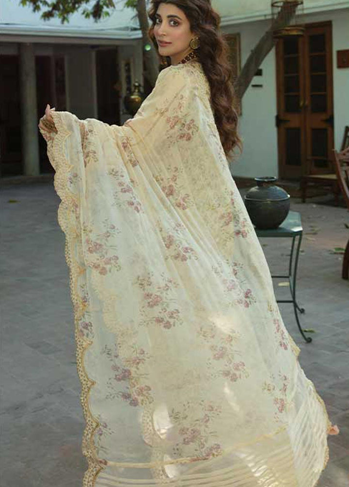 Sahiba By Aabyaan Embroidered Lawn Suits Unstitched 3 Piece ABY22S AE-13 Nirva - Luxury Collection