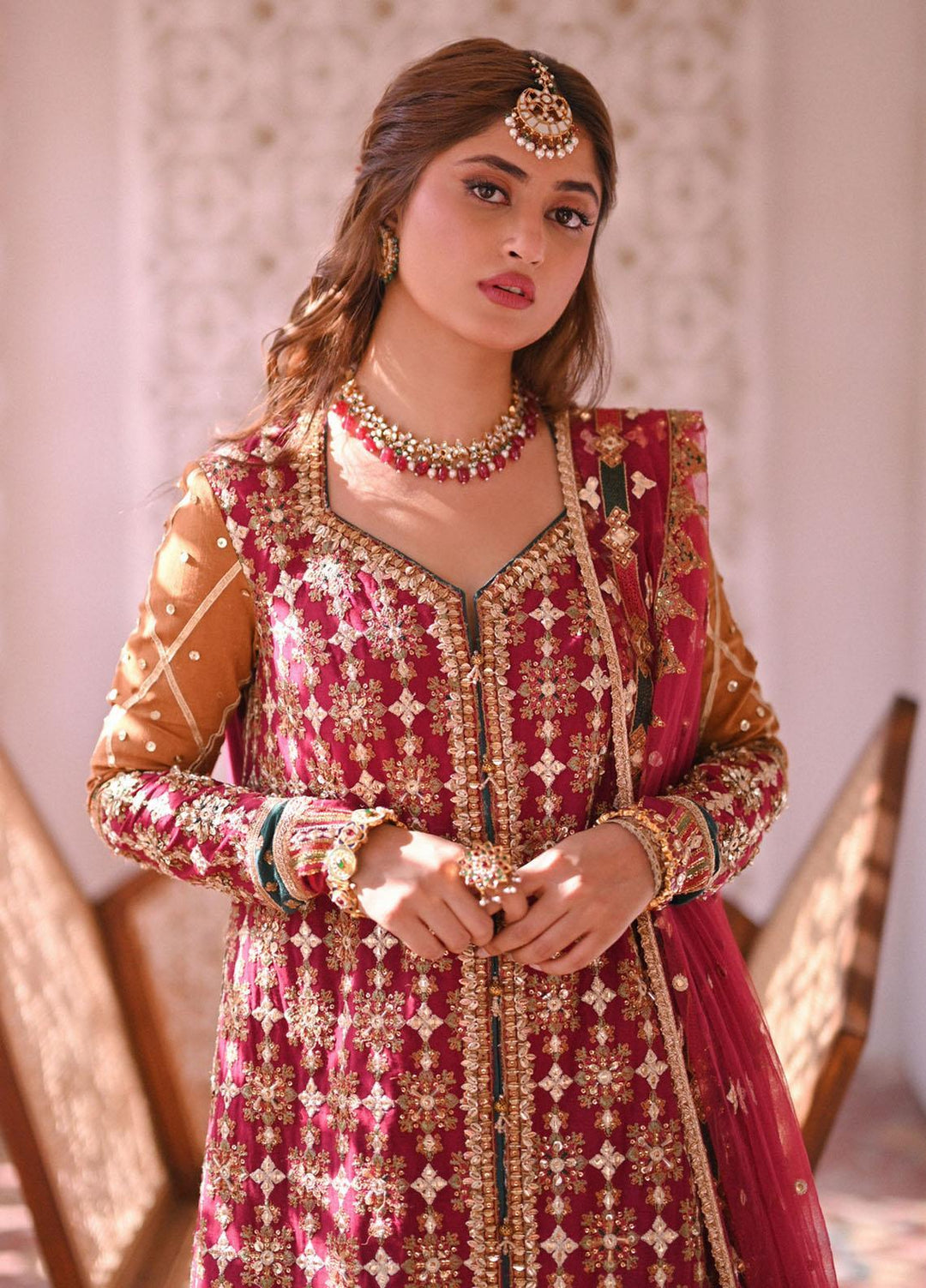 Sahiba By Qalamkar Embroidered  Suits Unstitched 3 Piece QLM23SB Riha - Luxury Collection