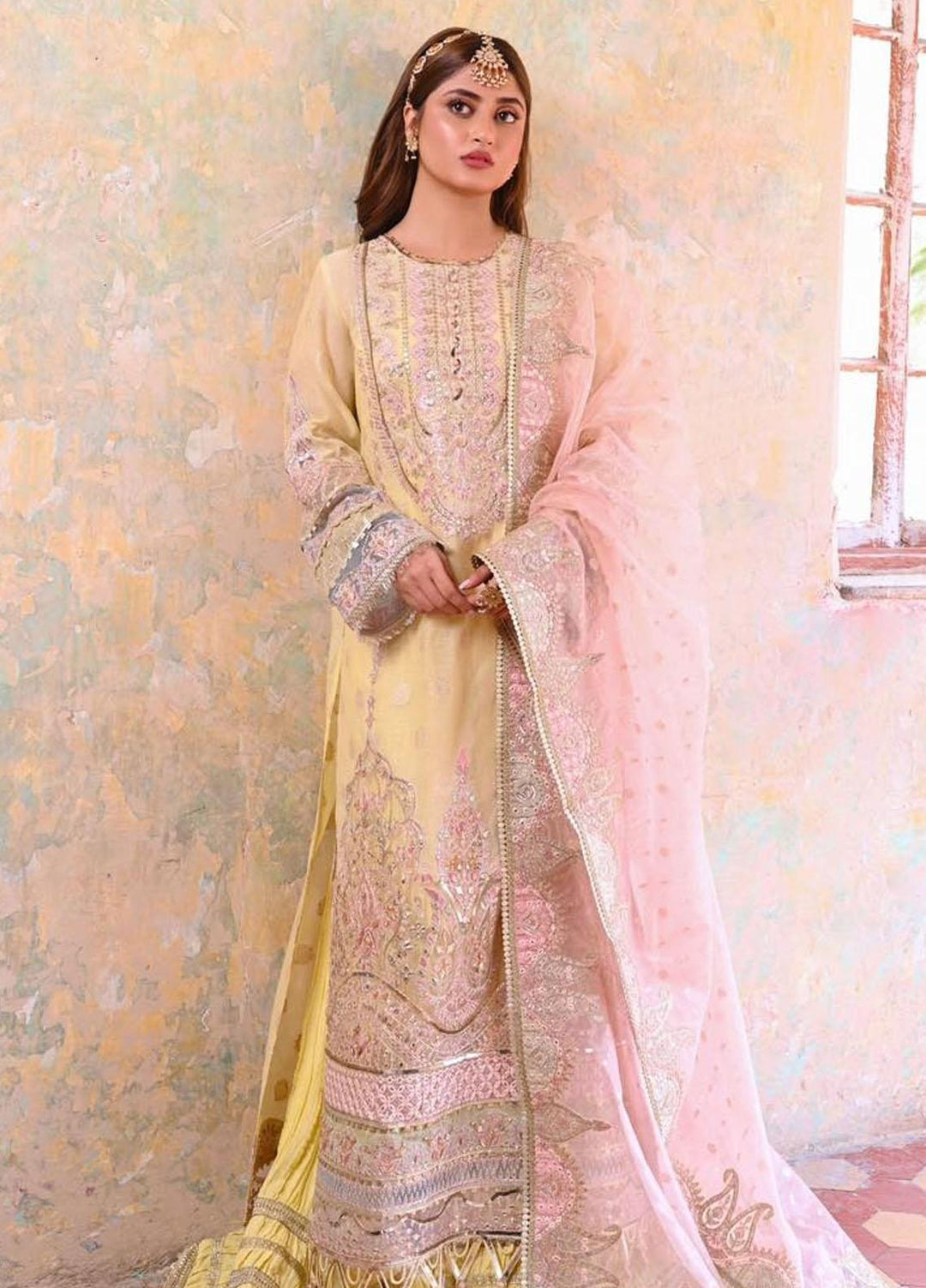 Sahiba By Qalamkar Embroidered  Suits Unstitched 4 Piece QLM23SB Manha - Luxury Collection