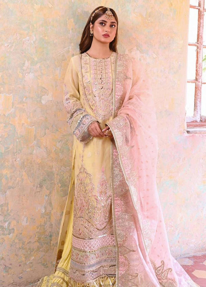Sahiba By Qalamkar Embroidered  Suits Unstitched 4 Piece QLM23SB Manha - Luxury Collection