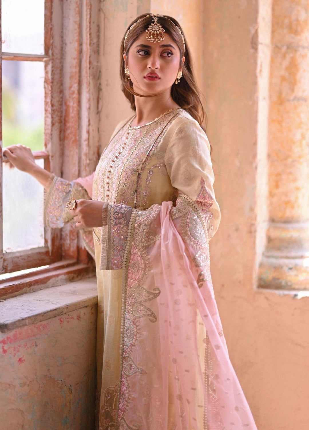 Sahiba By Qalamkar Embroidered  Suits Unstitched 4 Piece QLM23SB Manha - Luxury Collection