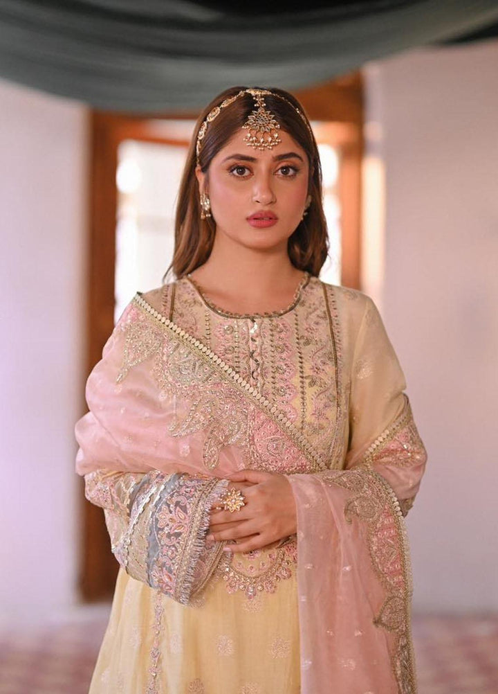 Sahiba By Qalamkar Embroidered  Suits Unstitched 4 Piece QLM23SB Manha - Luxury Collection