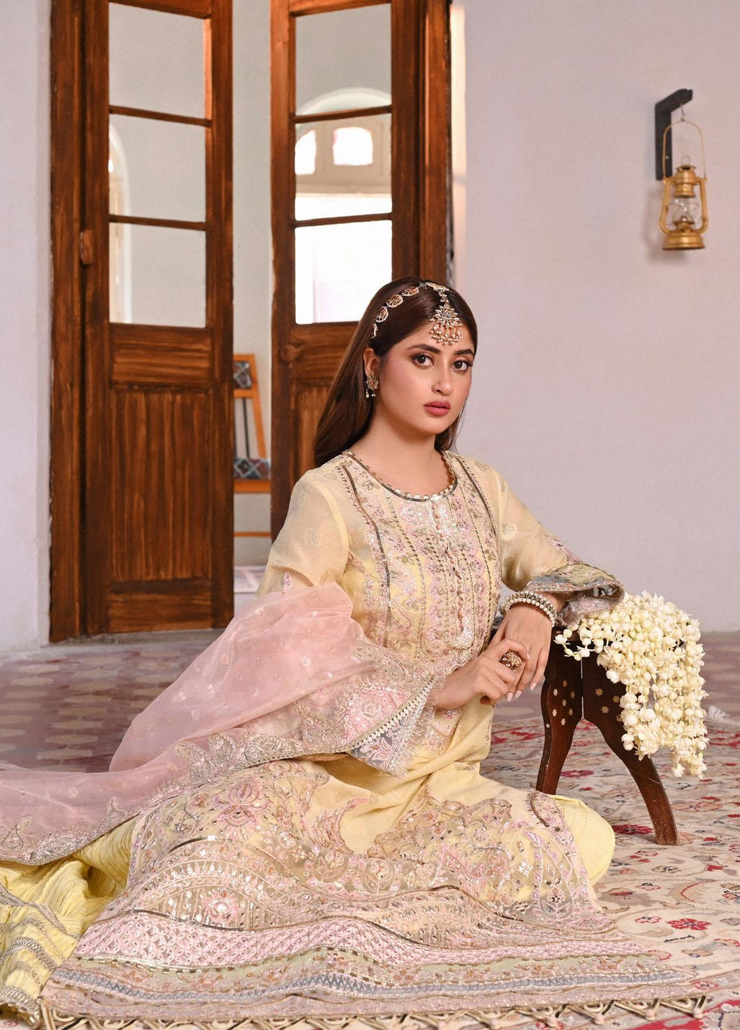 Sahiba By Qalamkar Embroidered  Suits Unstitched 4 Piece QLM23SB Manha - Luxury Collection