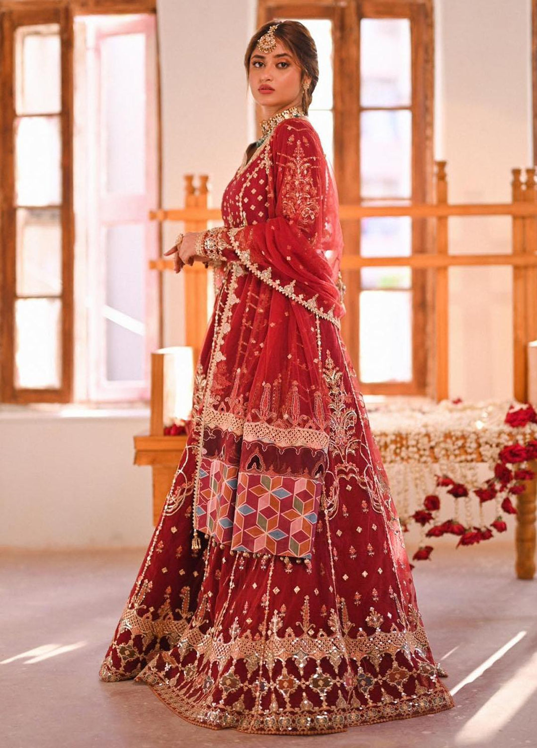 Sahiba By Qalamkar Embroidered  Suits Unstitched 4 Piece QLM23SB Ayla - Luxury Collection