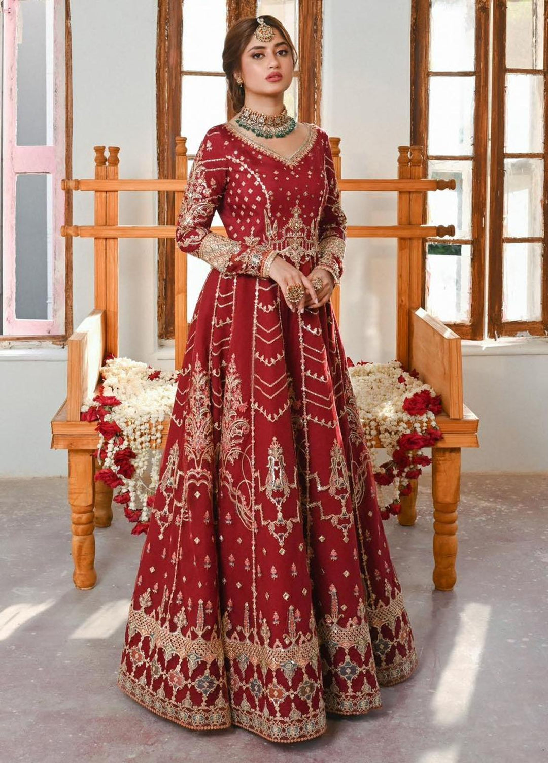 Sahiba By Qalamkar Embroidered  Suits Unstitched 4 Piece QLM23SB Ayla - Luxury Collection