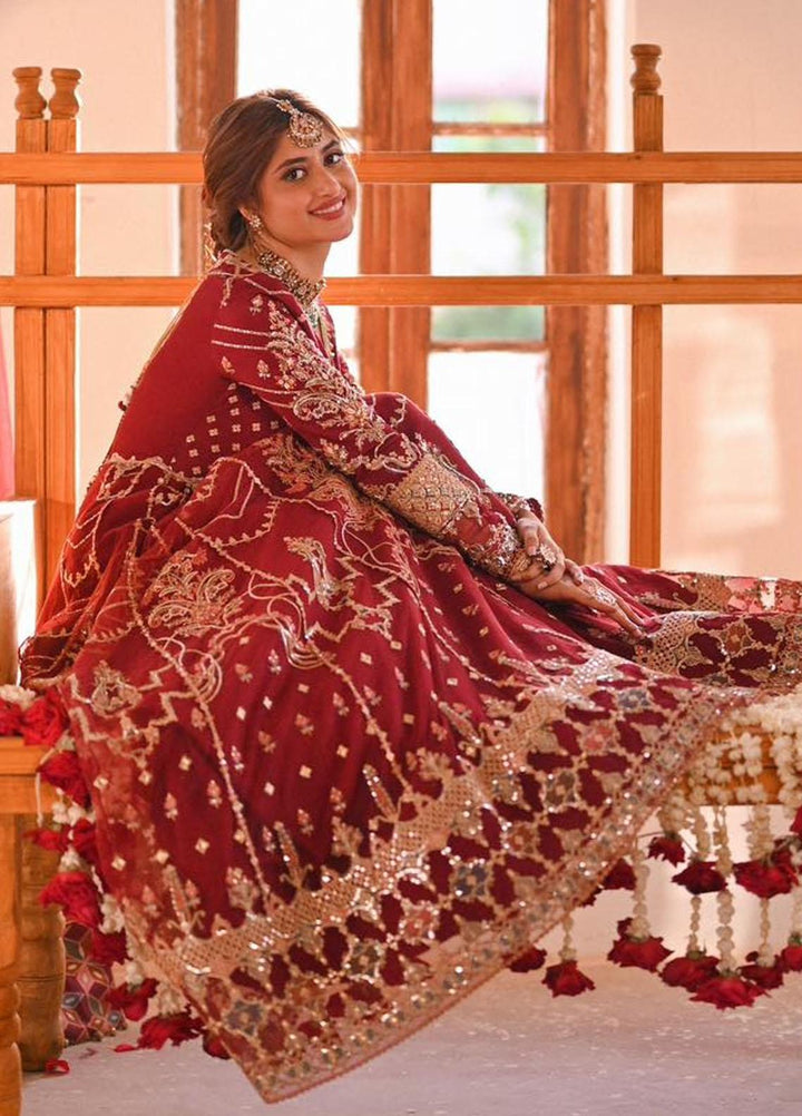 Sahiba By Qalamkar Embroidered  Suits Unstitched 4 Piece QLM23SB Ayla - Luxury Collection