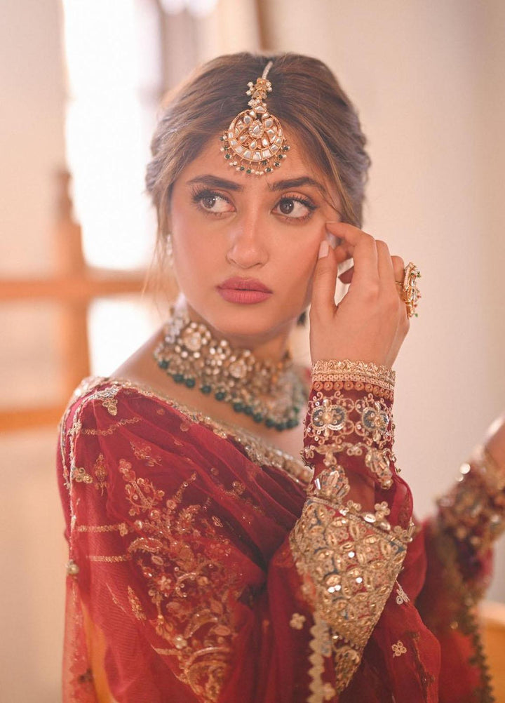 Sahiba By Qalamkar Embroidered  Suits Unstitched 4 Piece QLM23SB Ayla - Luxury Collection