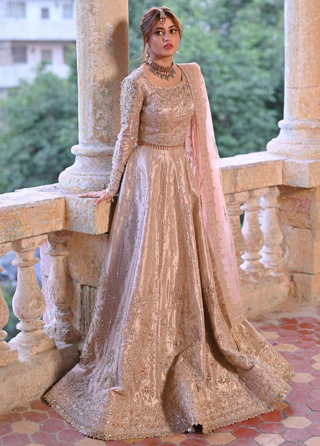 Sahiba By Qalamkar Embroidered  Suits Unstitched 3 Piece QLM23SB Insha - Luxury Collection