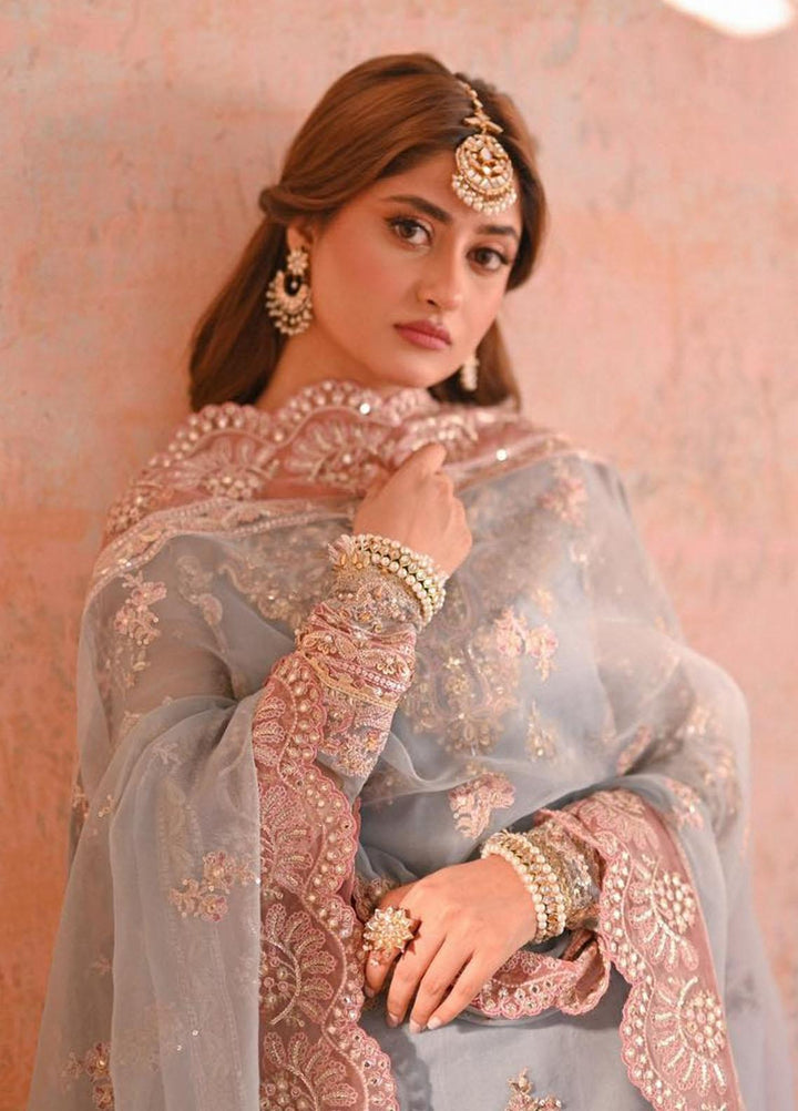 Sahiba By Qalamkar Embroidered  Suits Unstitched 4 Piece QLM23SB Nilofer - Luxury Collection