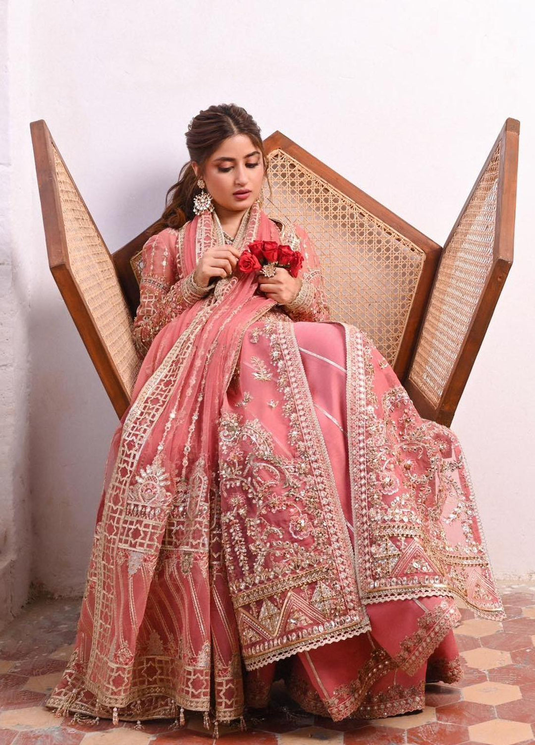 Sahiba By Qalamkar Embroidered  Suits Unstitched 4 Piece QLM23SB Mahra - Luxury Collection