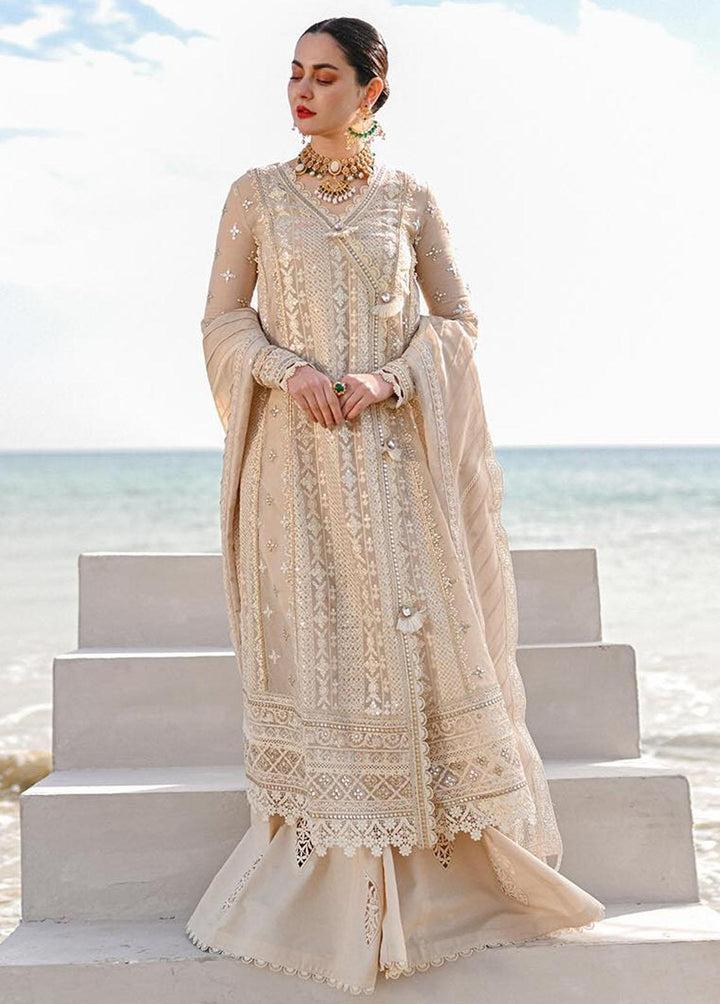Sahil by Qalamkar Embroidered Lawn Suits Unstitched 3 Piece QLM23S SP-01 Aiyla - Luxury Collection