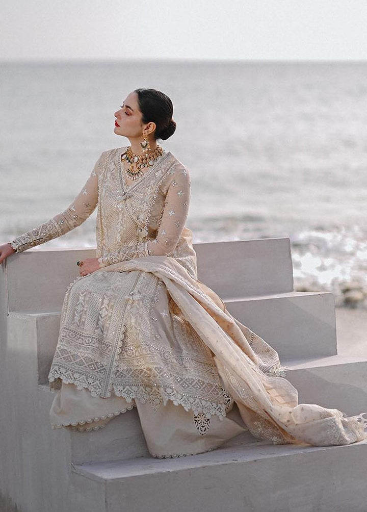Sahil by Qalamkar Embroidered Lawn Suits Unstitched 3 Piece QLM23S SP-01 Aiyla - Luxury Collection